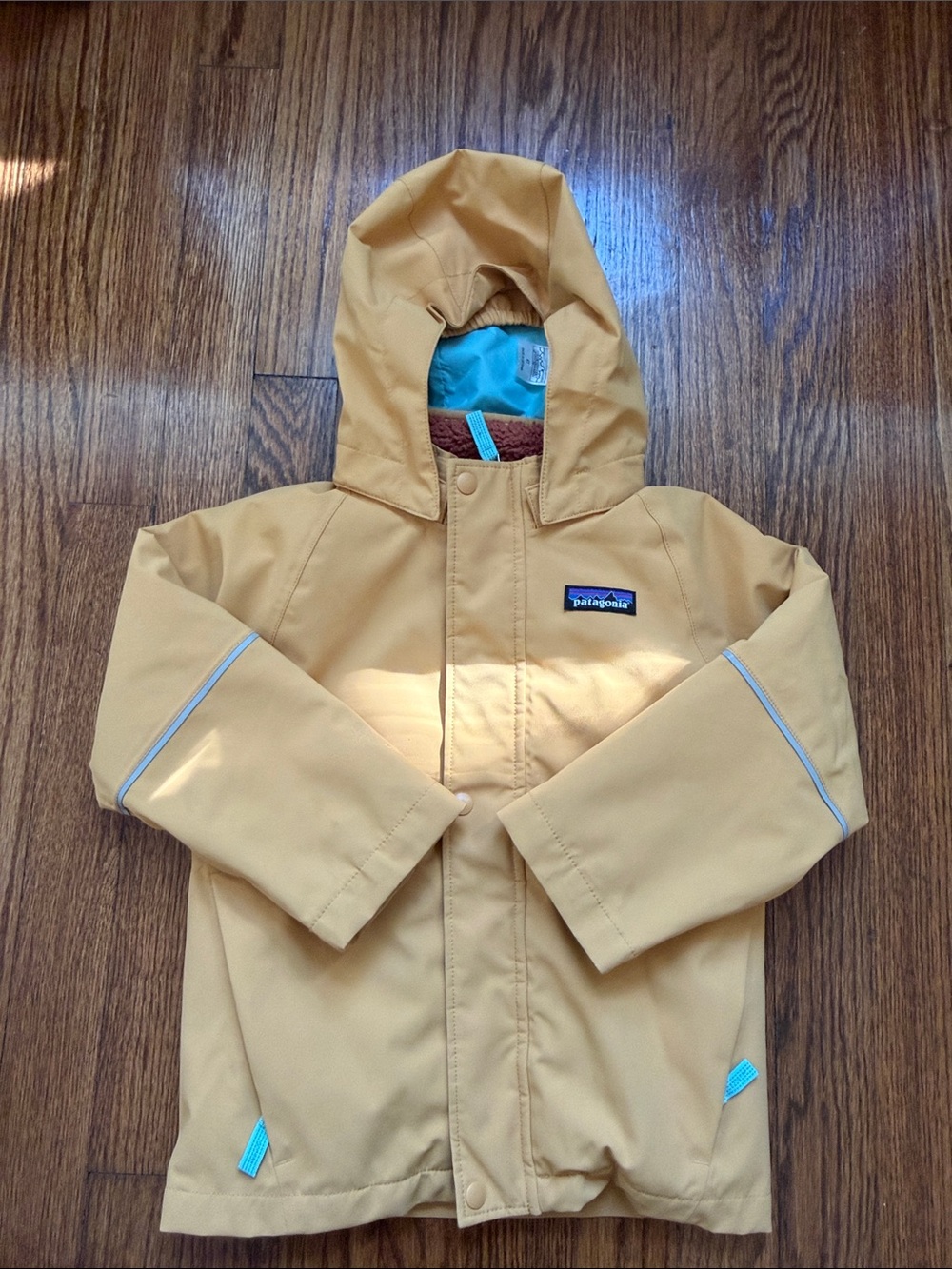 Patagonia Kids Yellow 3-in-1 Everyday Hooded Jacket Fleece Lined